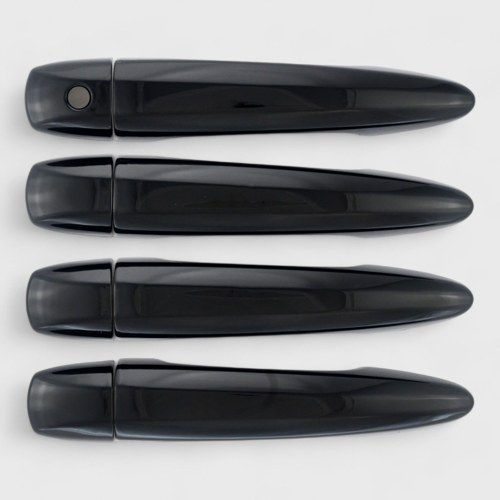 19-25 Nissan Altima, 20-25 Nissan Sentra, 21-25 Nissan Rogue, 22-25 Nissan Pathfinder, 23-25 Nissan ARIYA No Smart Key 8 Piece Gloss Black Snap-on W/Tape Patented Door Handle Cover