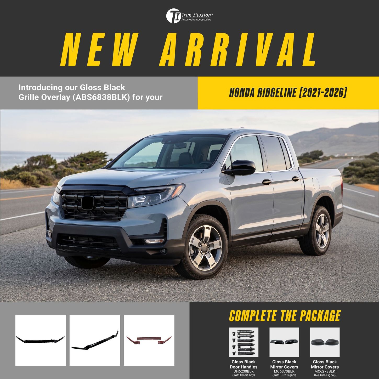 ABS6838BLK (Honda Ridgeline)