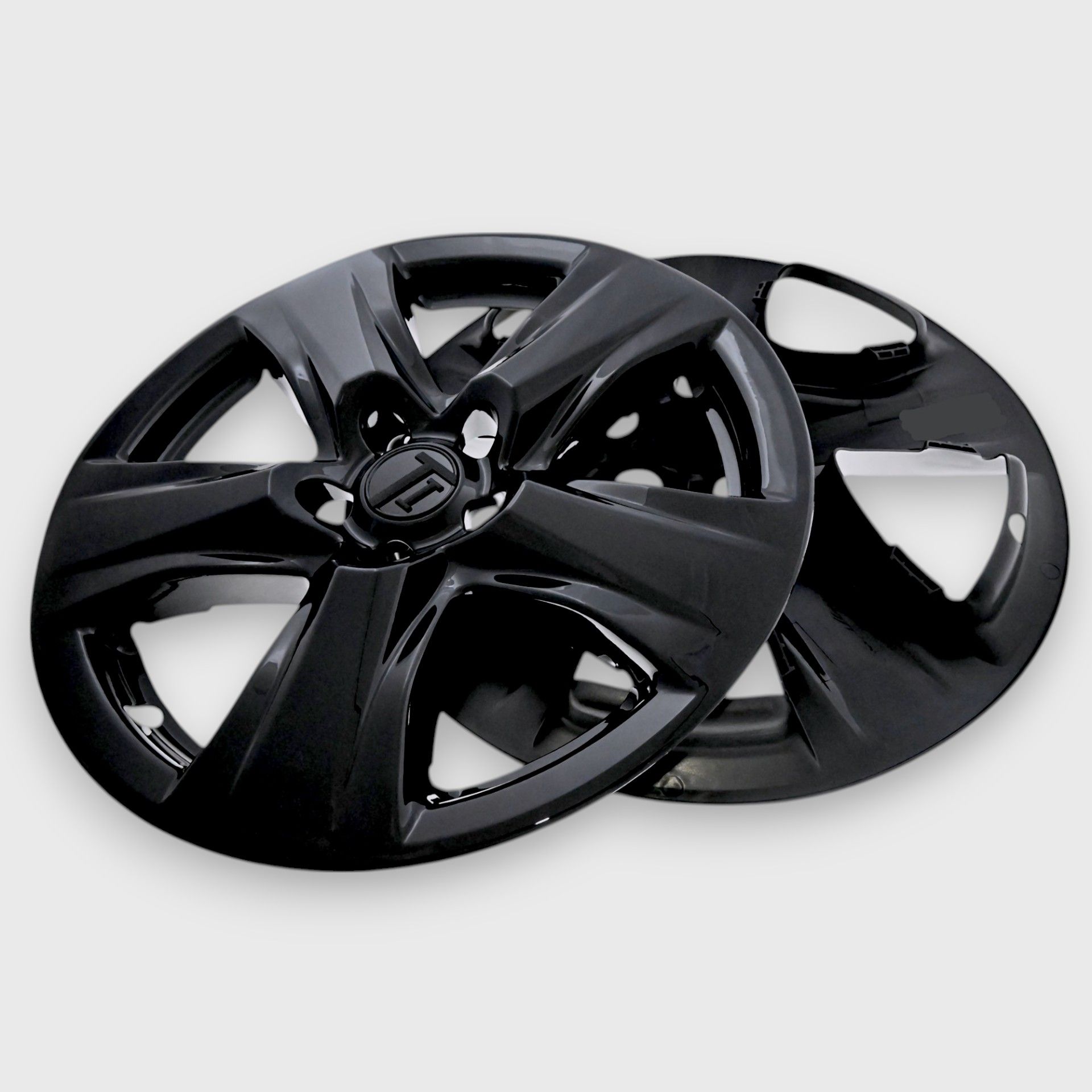 20-24 Toyota Highlander 8 Piece Gloss Black Snap-on Wheel Skin Set