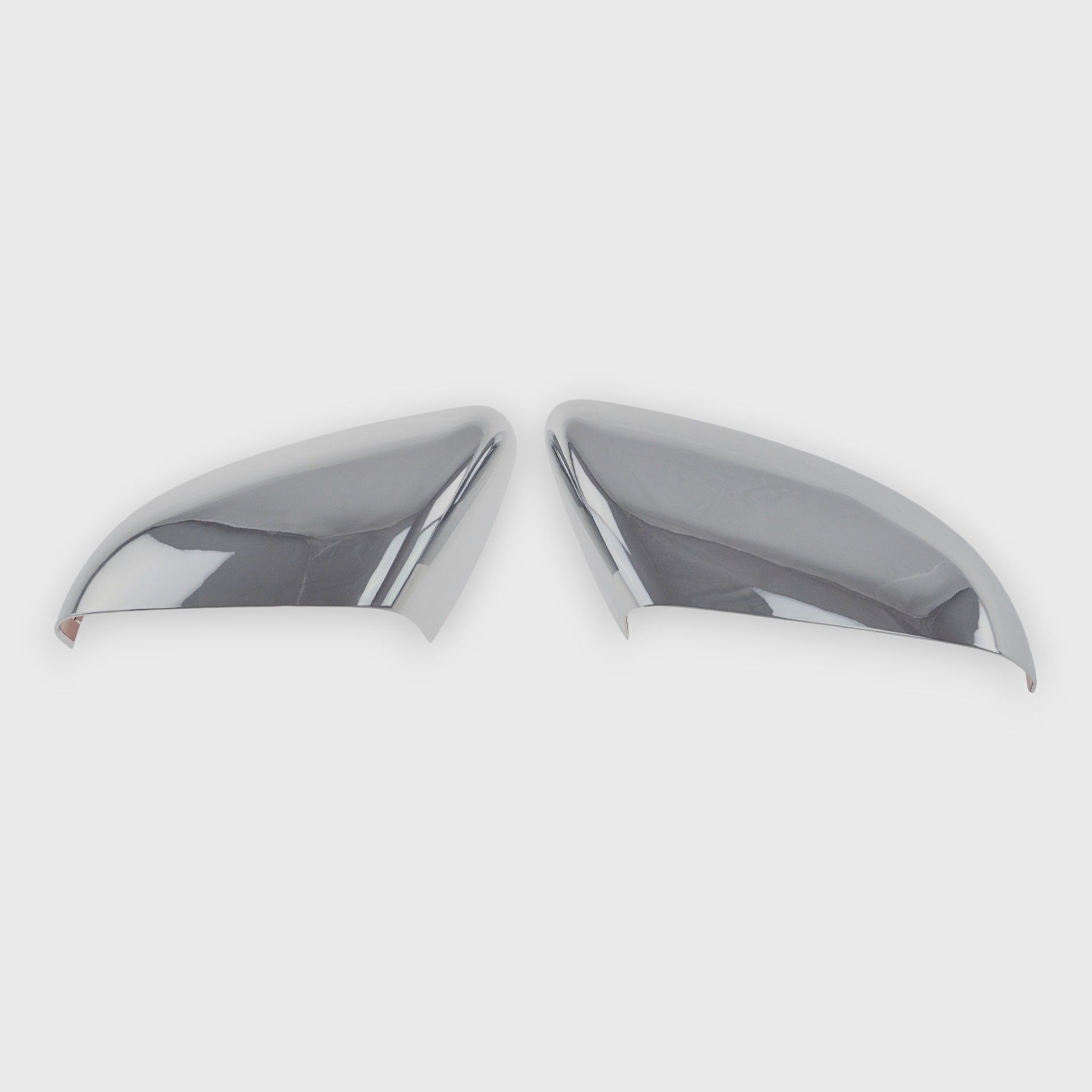 15-24 Ford Edge 2 Piece No Turn Signal Top Chrome Tape-on Mirror Cover