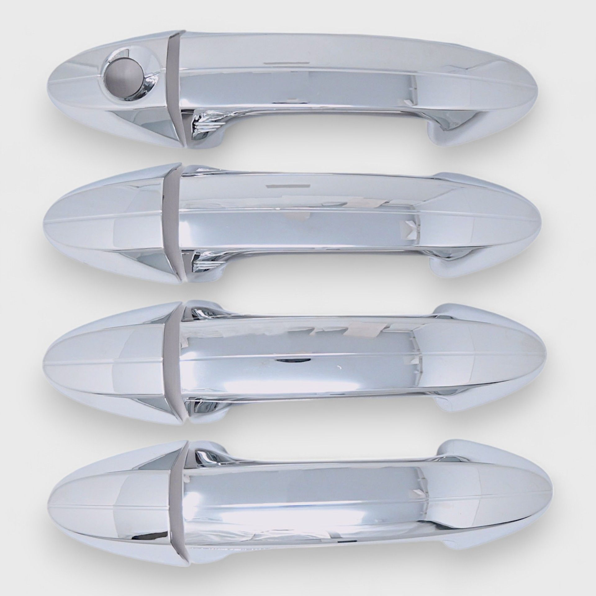 18-22 Ford EcoSport Works over Keyless Sensors 8 Piece Chrome Snap-on W/Tape Patented Door Handle Cover