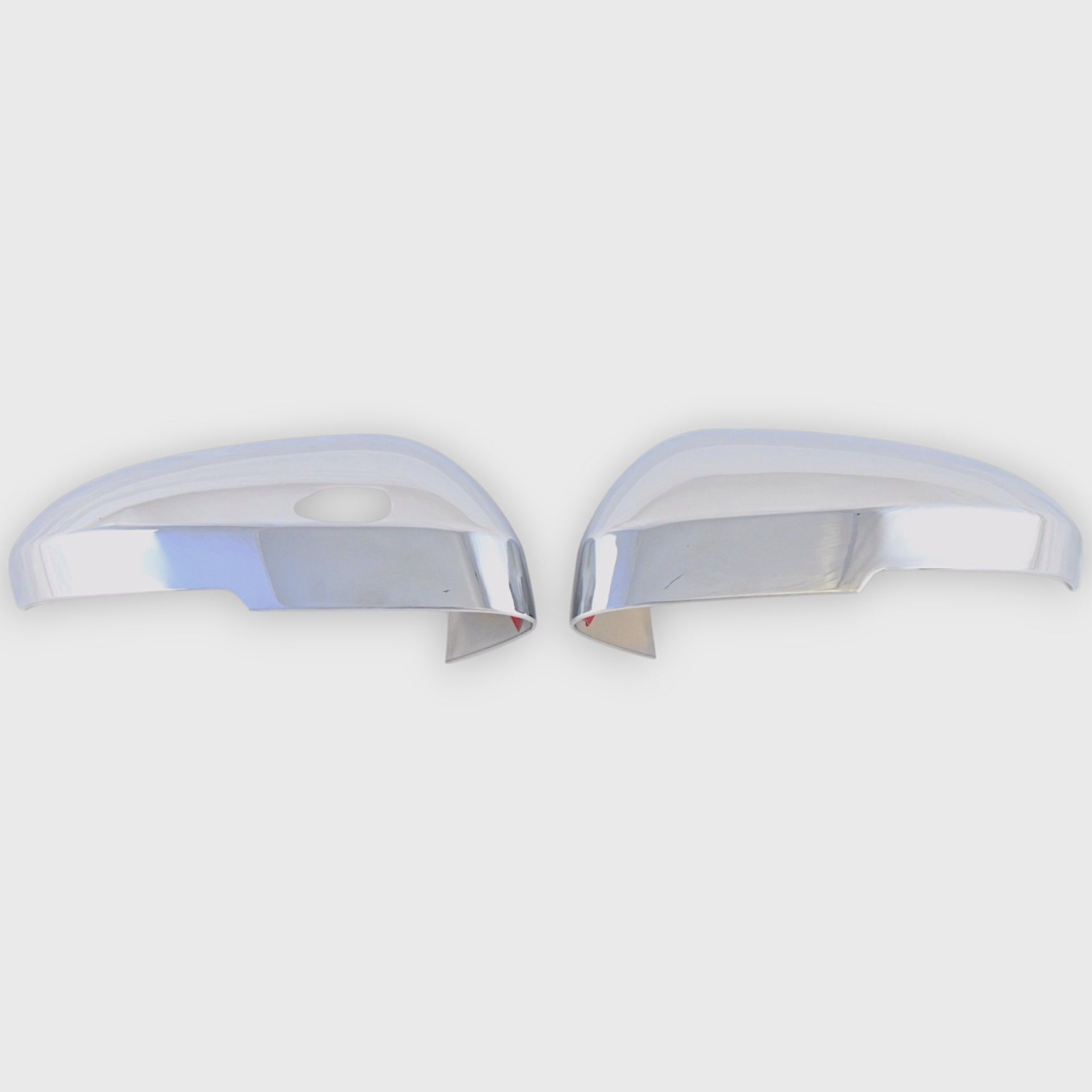 21-24 Nissan Rogue, 22-24 Mitsubishi Outlander, 22-25 Mitsubishi Outlander PHEV 2 Piece With Turn Signal Top Chrome Tape-on Mirror Cover