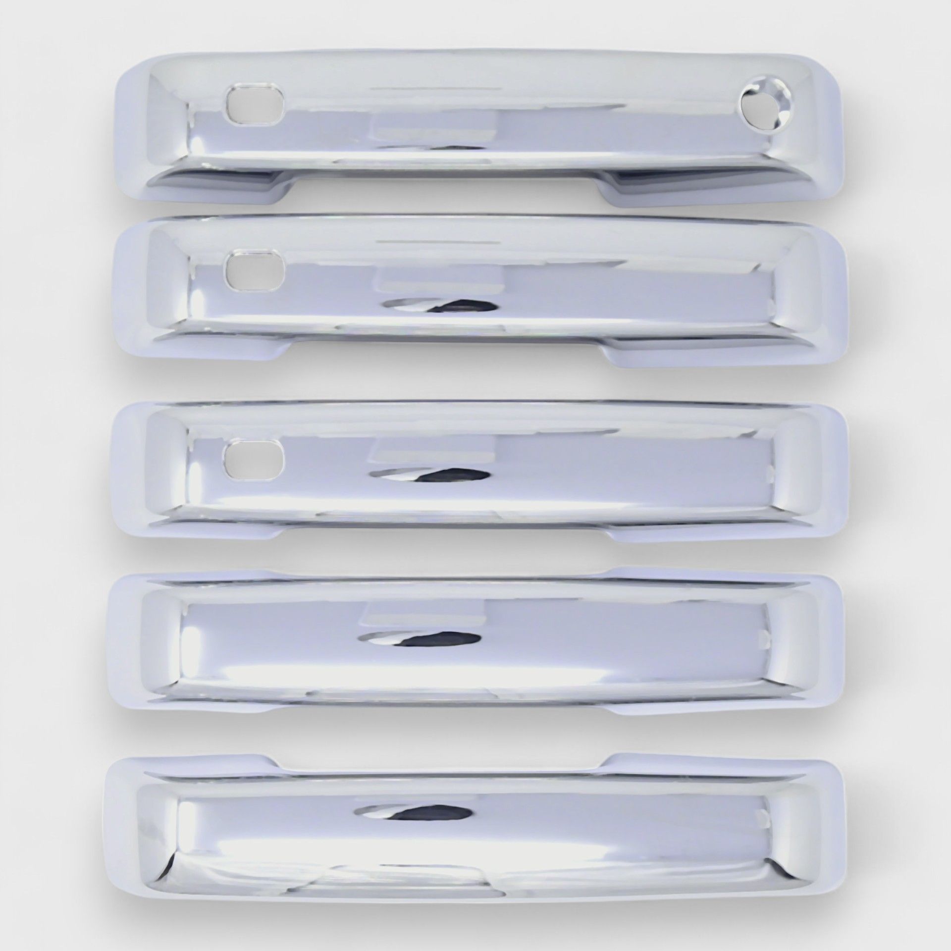 21-25 Ford Bronco W/ Smart Key 5 Piece Chrome Snap-on W/Tape Patented Door Handle Cover