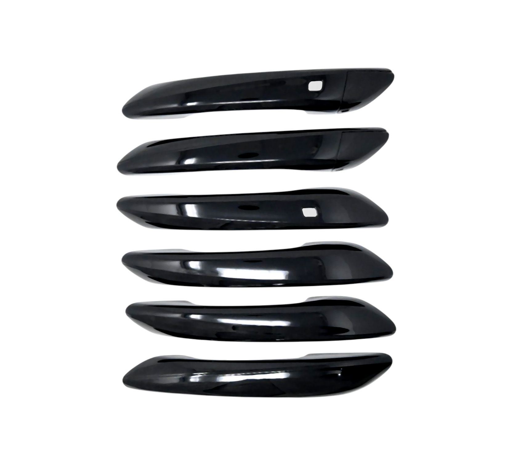 21-26 Hyundai Elantra W/ or W/O Smart Key 7 Piece Gloss Black Snap-on W/Tape Patented Door Handle Cover