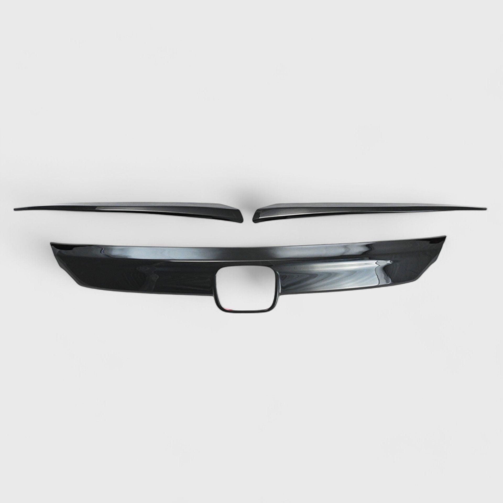 18-20 Honda Accord 3 Piece Gloss Black Tape-on Grille Overlay