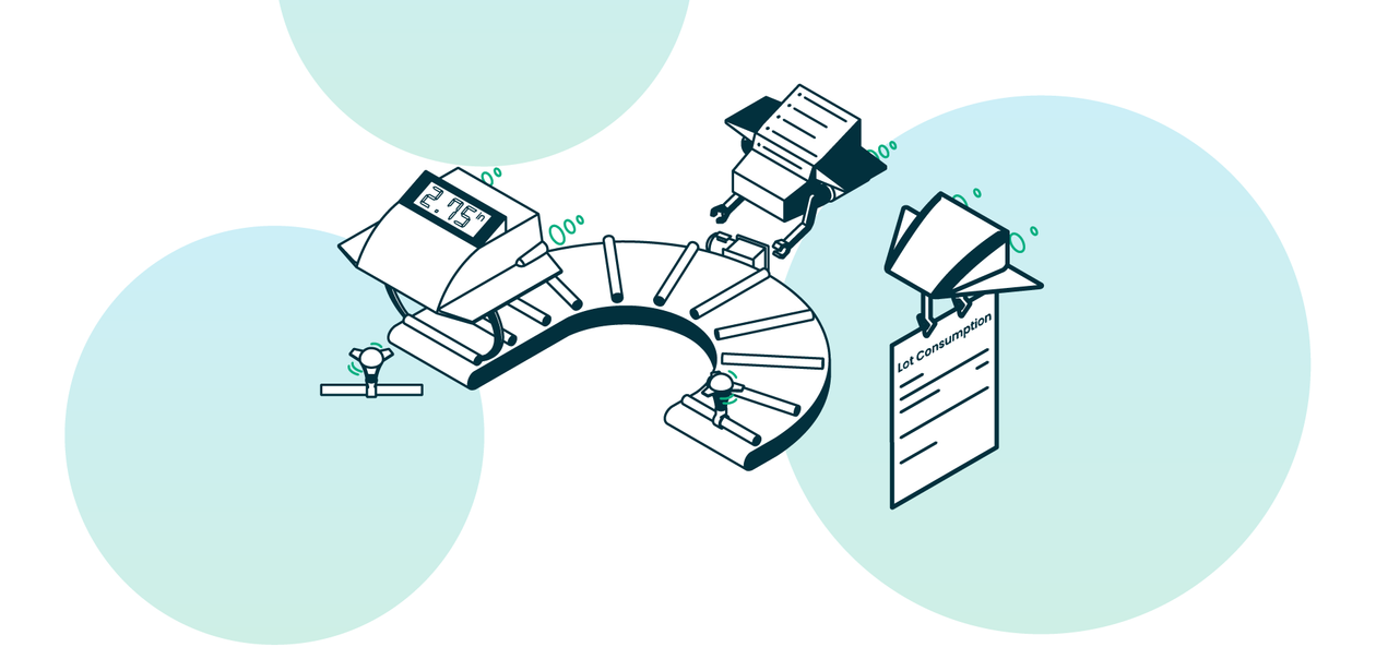 Lot consumption report