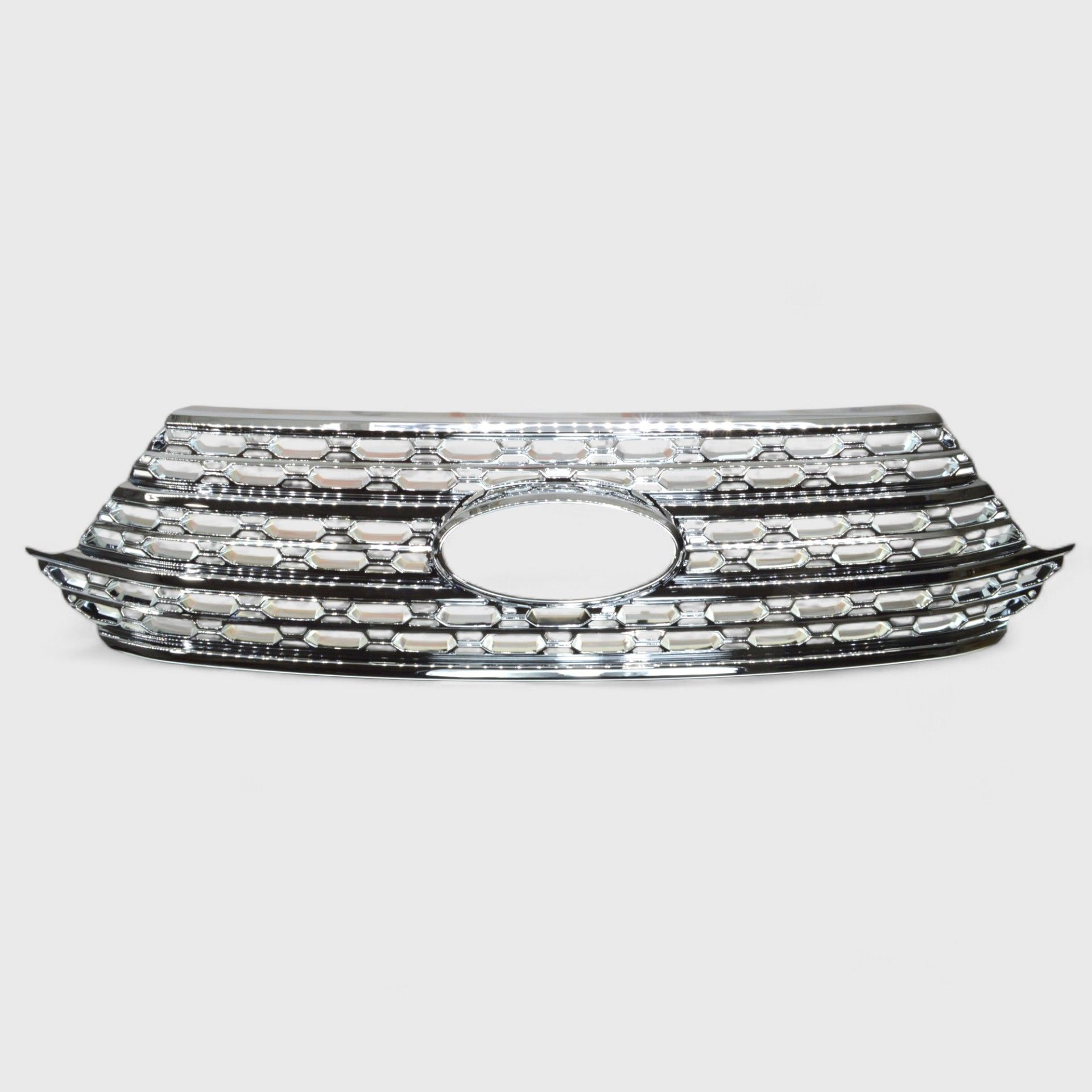 20-24 Ford Explorer Base/XLT Does not fit grille with Camera 1 Piece Chrome Snap-on W/Tape Grille Overlay