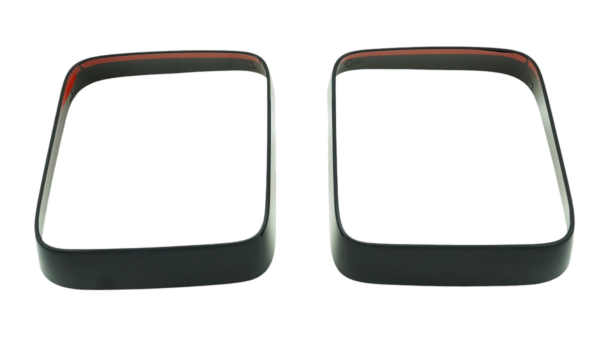 18-23 Jeep Wrangler 2 Piece Gloss Black Tape-on Tail Light Bezel