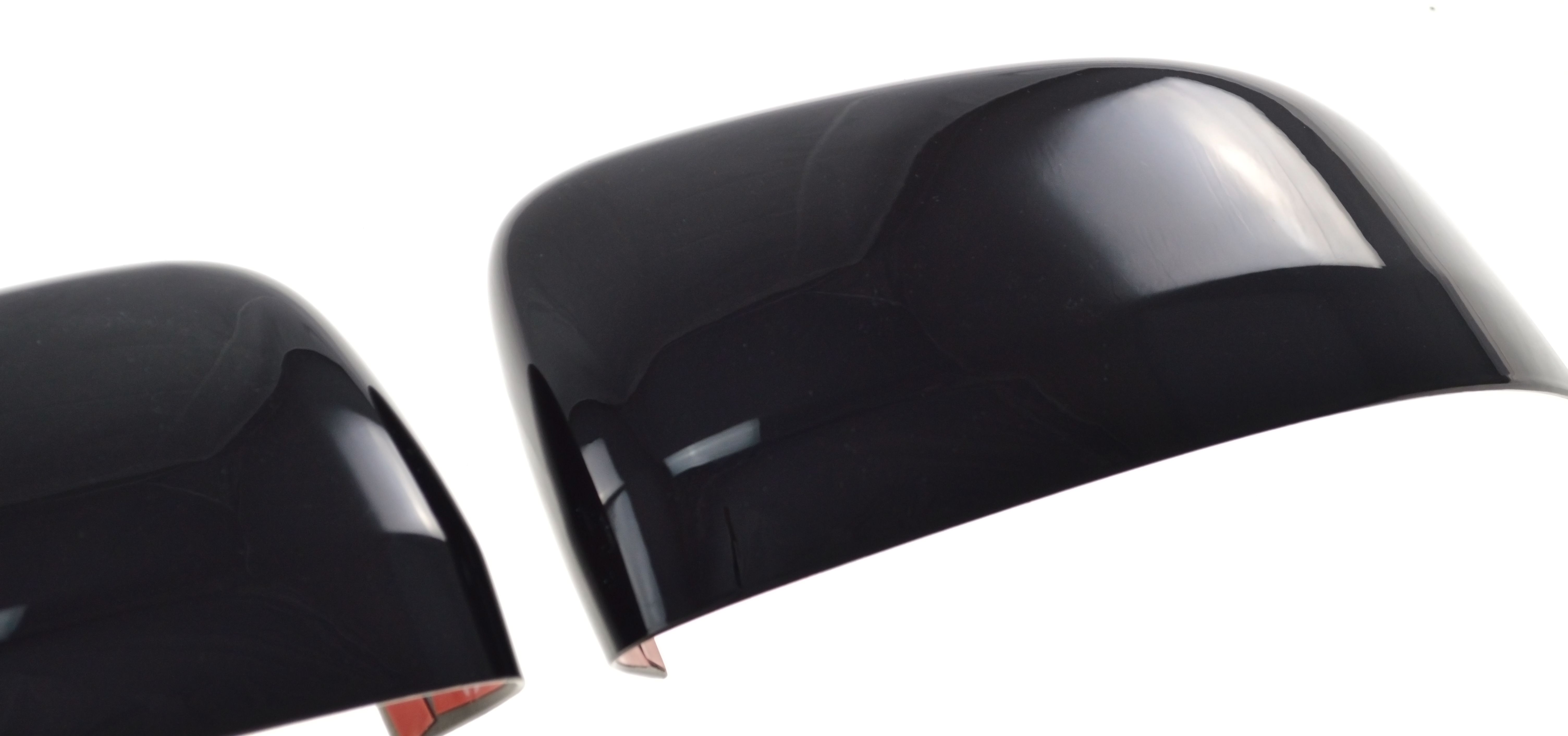 Trim Illusion Side Mirror Covers Black Top 2 Piece