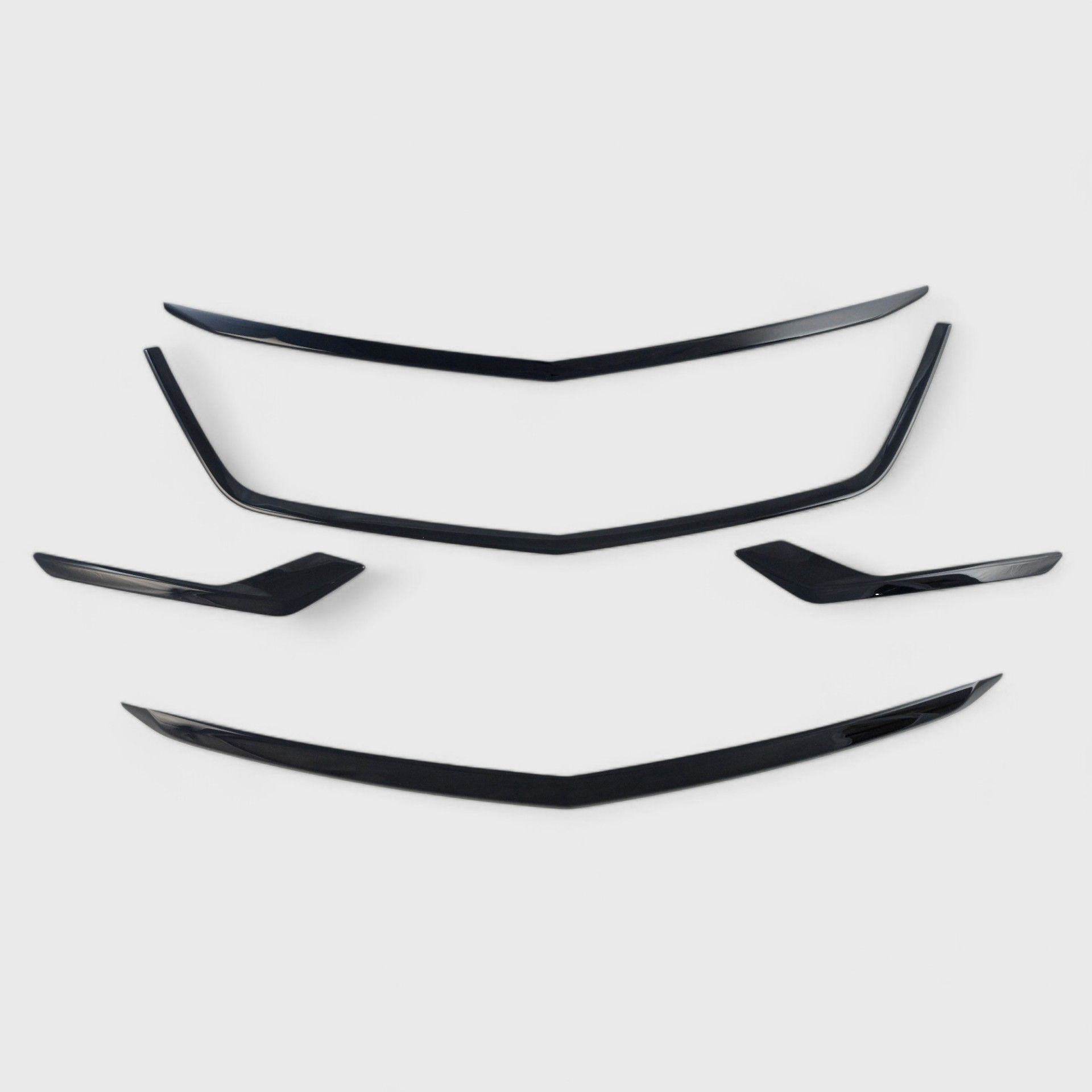 20-25 Cadillac XT6 5 Piece Gloss Black Tape-on Grille Overlay