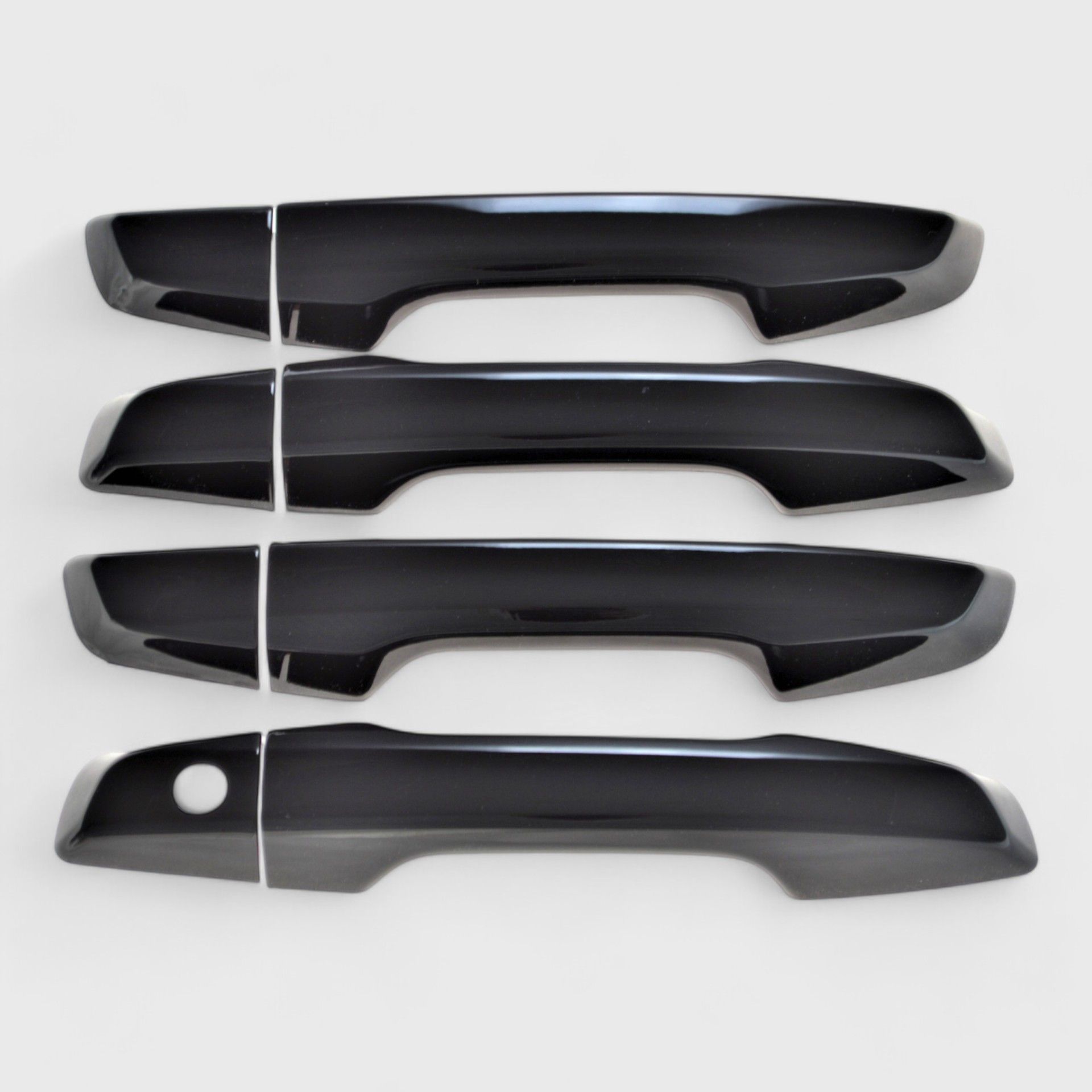 17-22 Honda CR-V No Smart Key 8 Piece Gloss Black Snap-on W/Tape Patented Door Handle Cover