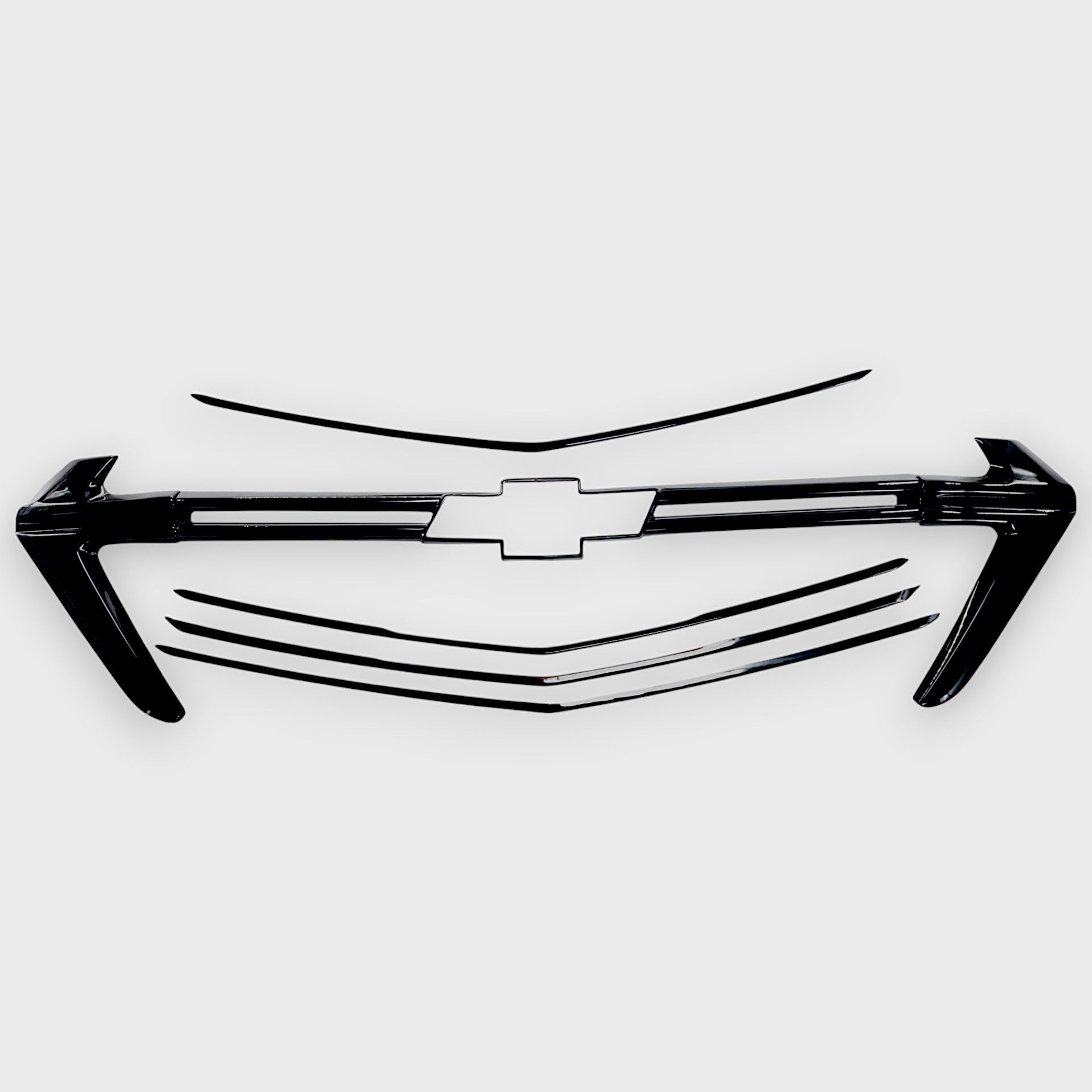 22-23 Chevrolet Traverse 7 Piece Gloss Black Tape-on Grille Overlay