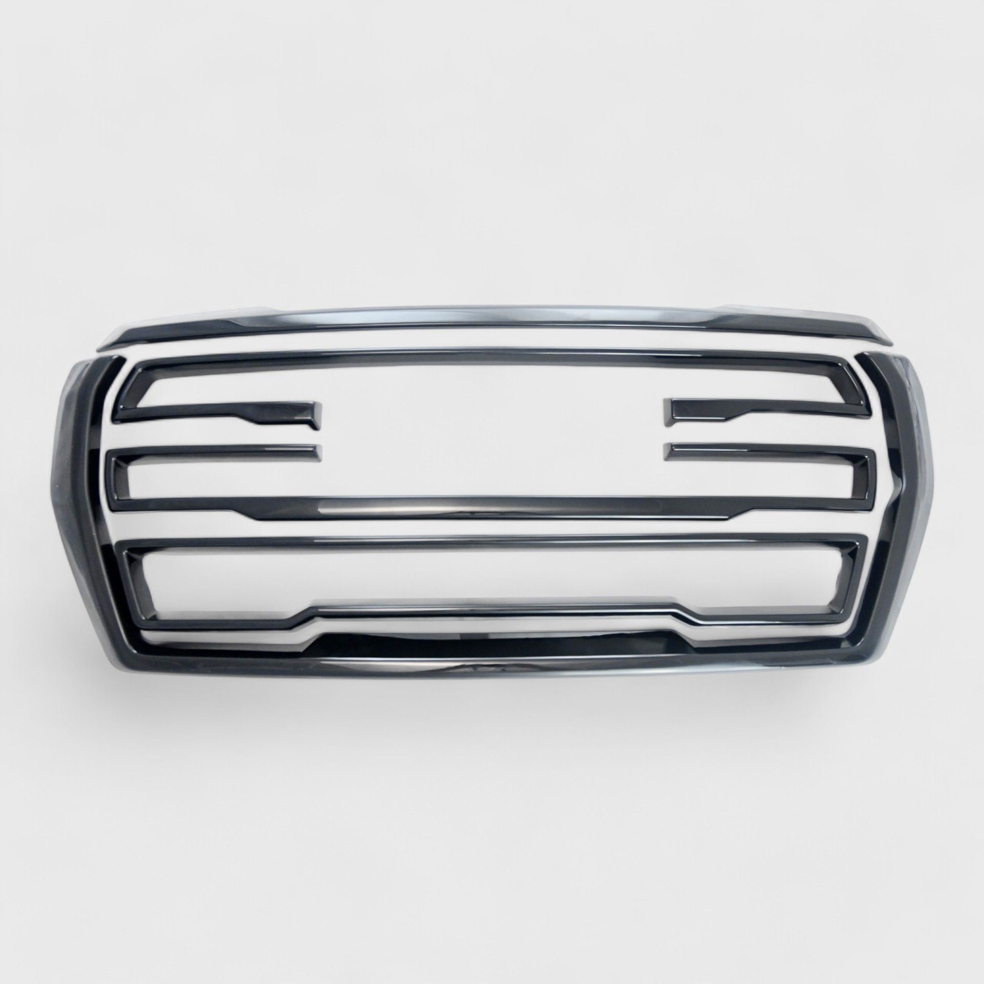 21-24 GMC Yukon/Yukon XL SLE/SLT/AT4 5 Piece Gloss Black Tape-on Grille Overlay