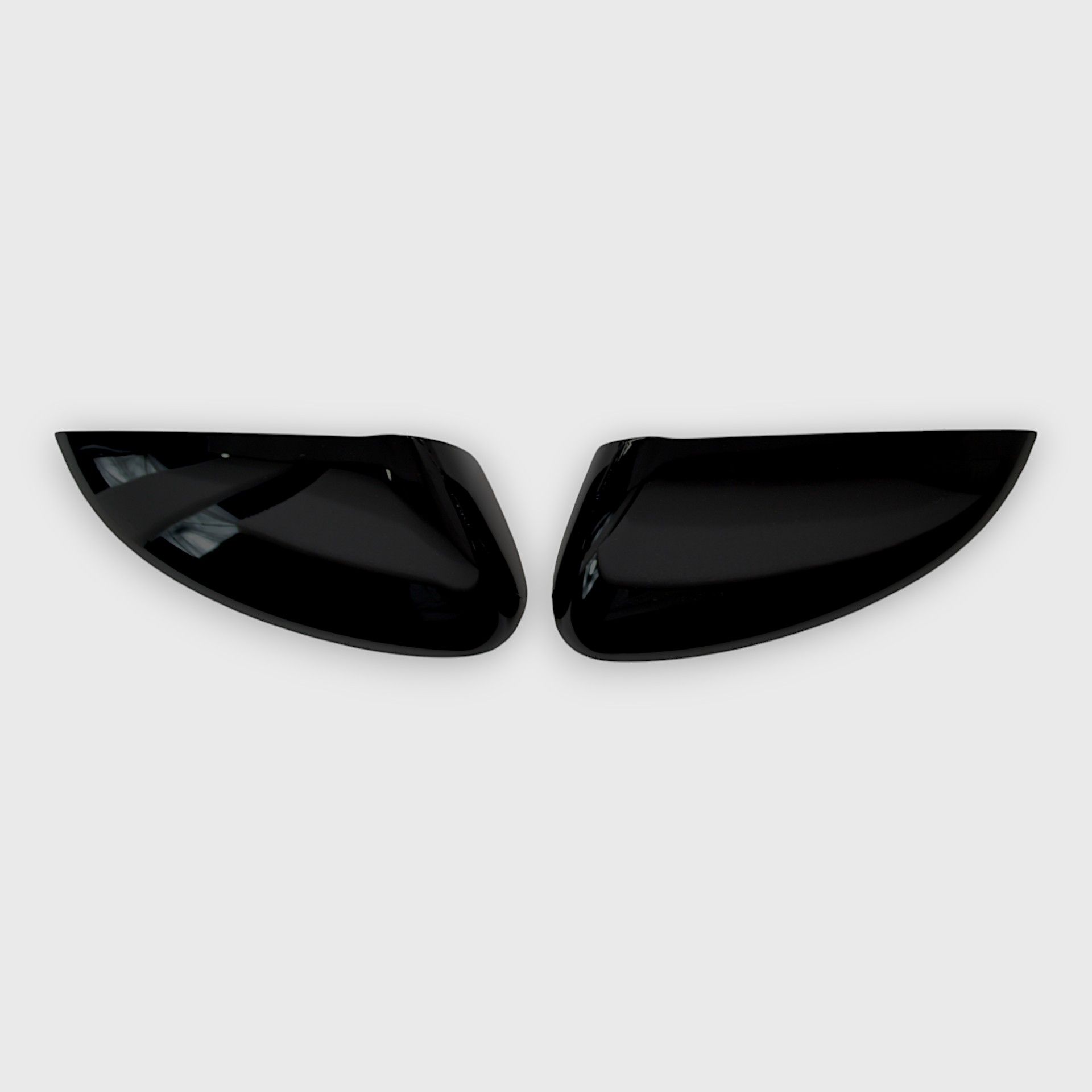 18-26 Honda Accord 2 Piece No Turn Signal Top Gloss Black Tape-on Mirror Cover