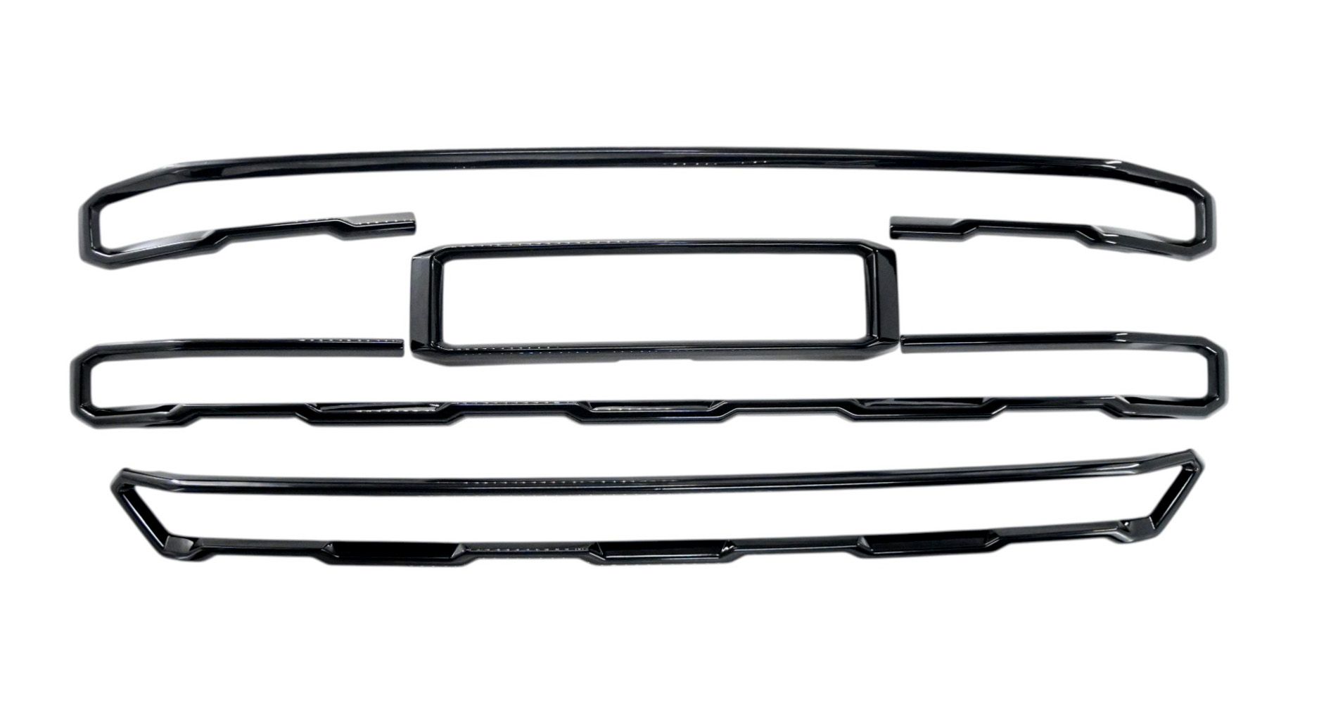 23-26 GMC Sierra 1500 AT4X Gloss Black Tape-on Grille Overlay