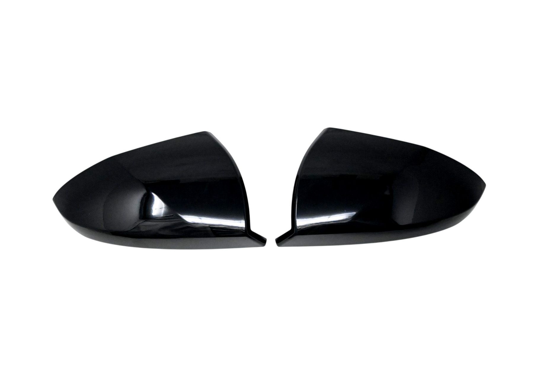 23-26 Hyundai Tucson 2 Piece No Turn Signal Top Gloss Black Tape-on Mirror Cover