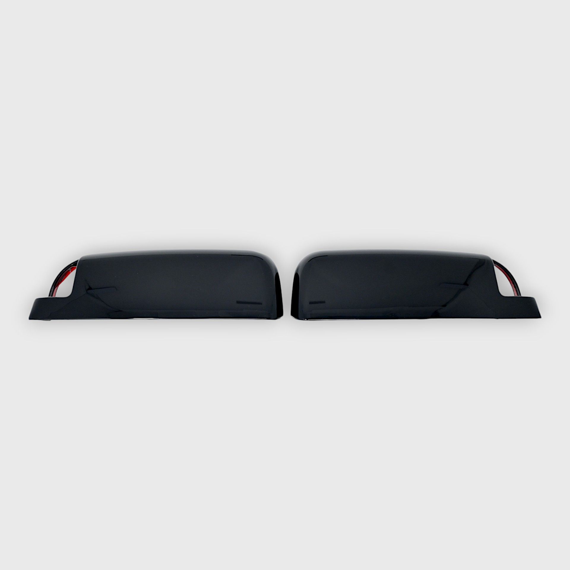 2010 Dodge Ram 3500/Ram 2500, 11-22 Ram 2500/3500 Non-Tow Style 2 Piece With Turn Signal Top Gloss Black Tape-on Mirror Cover