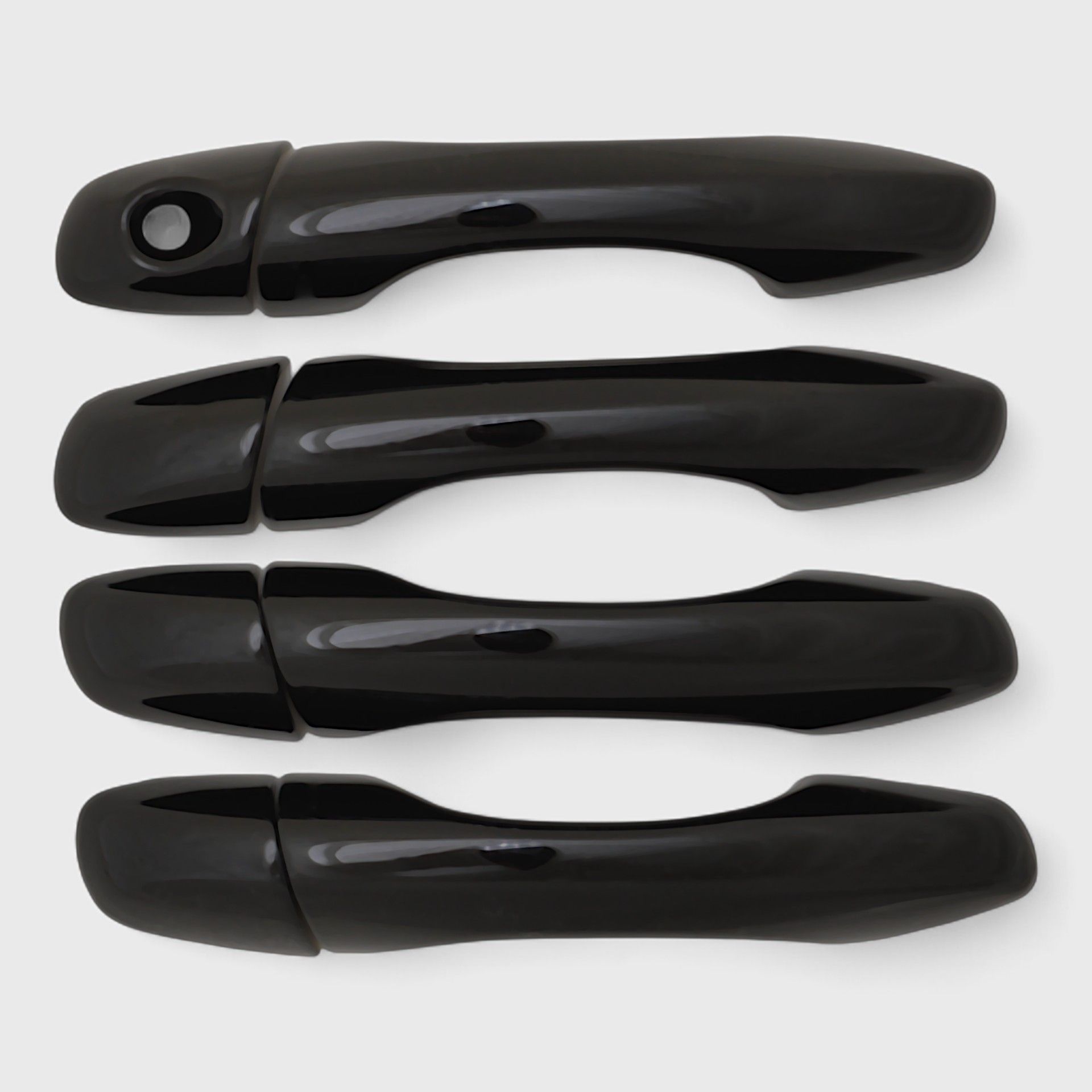 16-20 Kia Sorento No Smart Key 8 Piece Gloss Black Snap-on W/Tape Patented Door Handle Cover