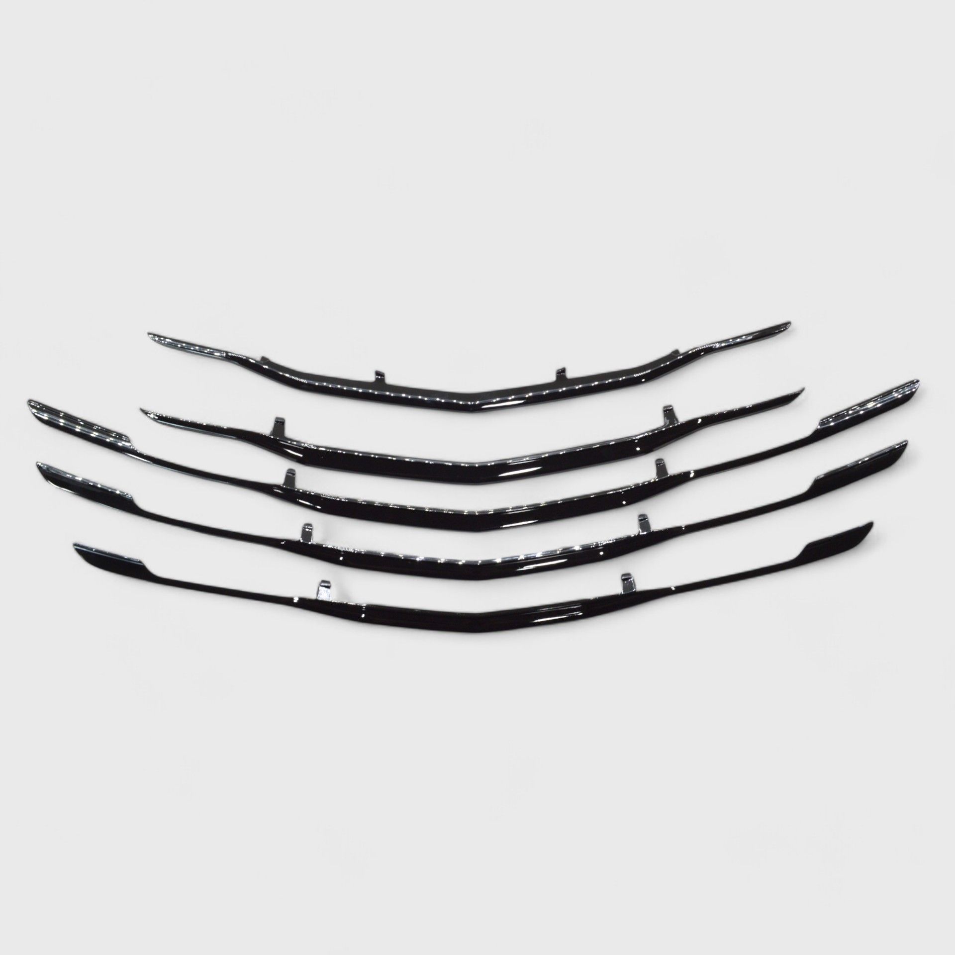 19-25 Chevrolet Malibu 5 Piece Gloss Black Snap-on W/Tape Grille Overlay