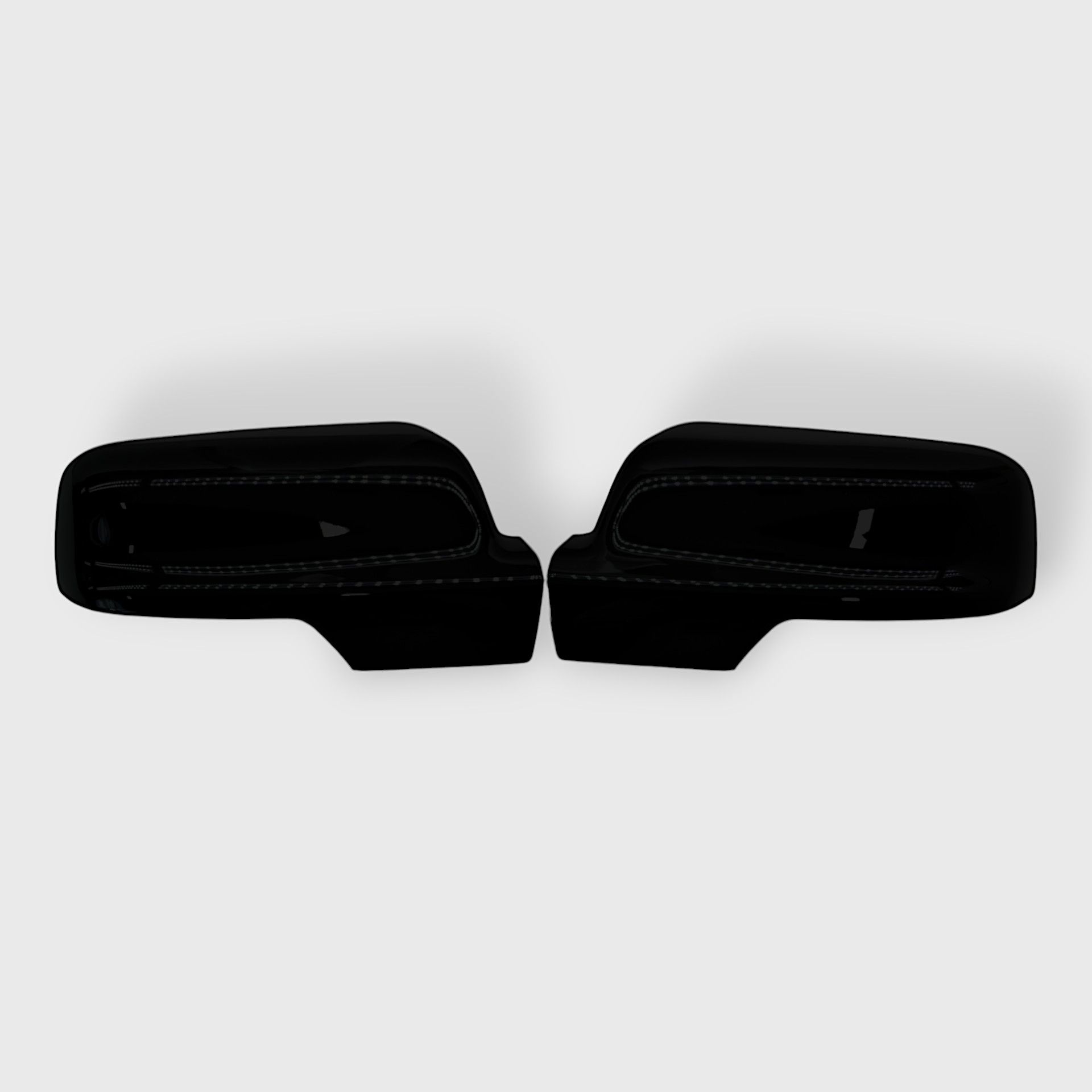19-26 Ram 1500 2 Piece With Turn Signal Top Gloss Black Tape-on Mirror Cover