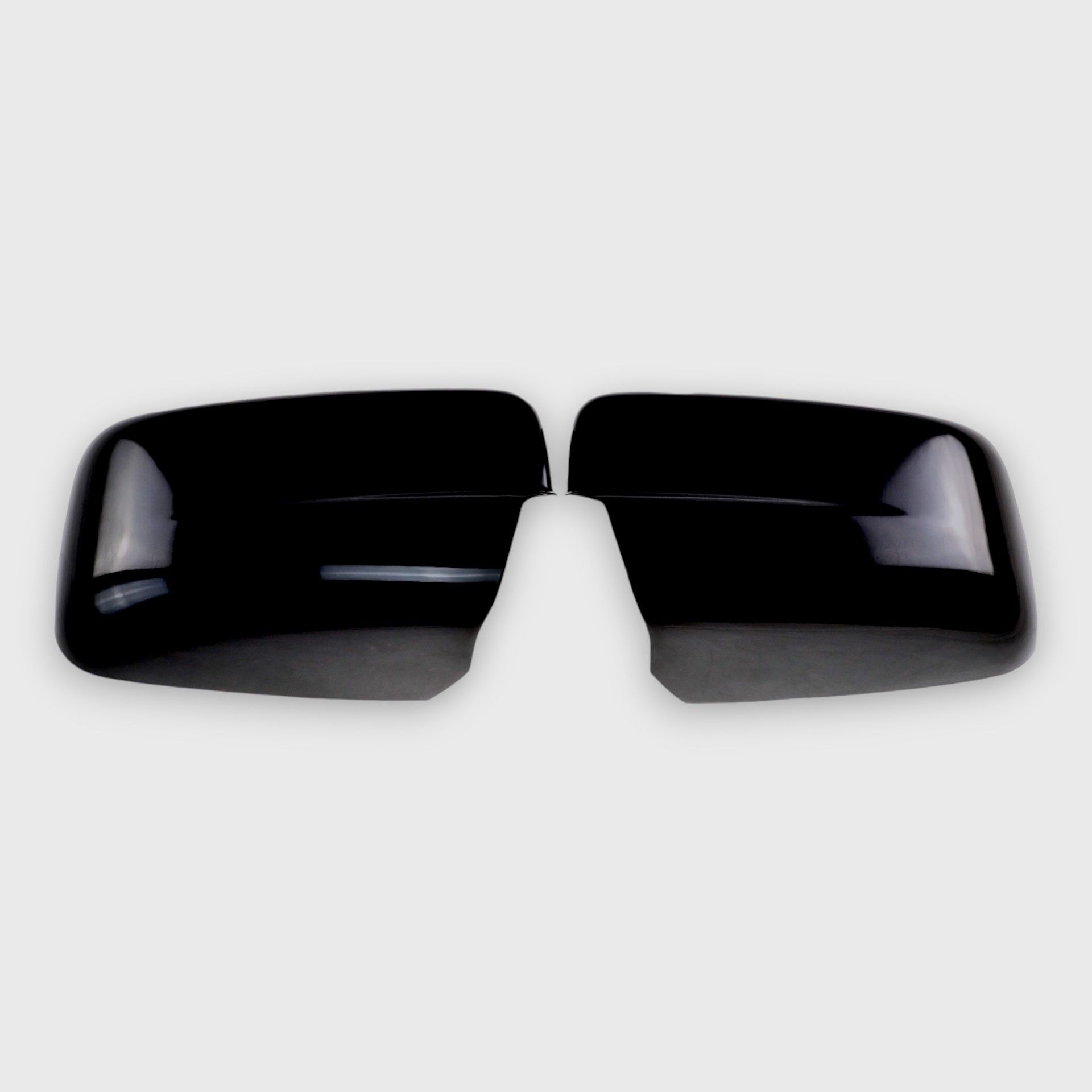 09-10 Dodge Ram 1500, 11-18 Ram 1500, 19-24 Ram 1500 Classic 2 Piece No Turn Signal Full Gloss Black Tape-on Mirror Cover