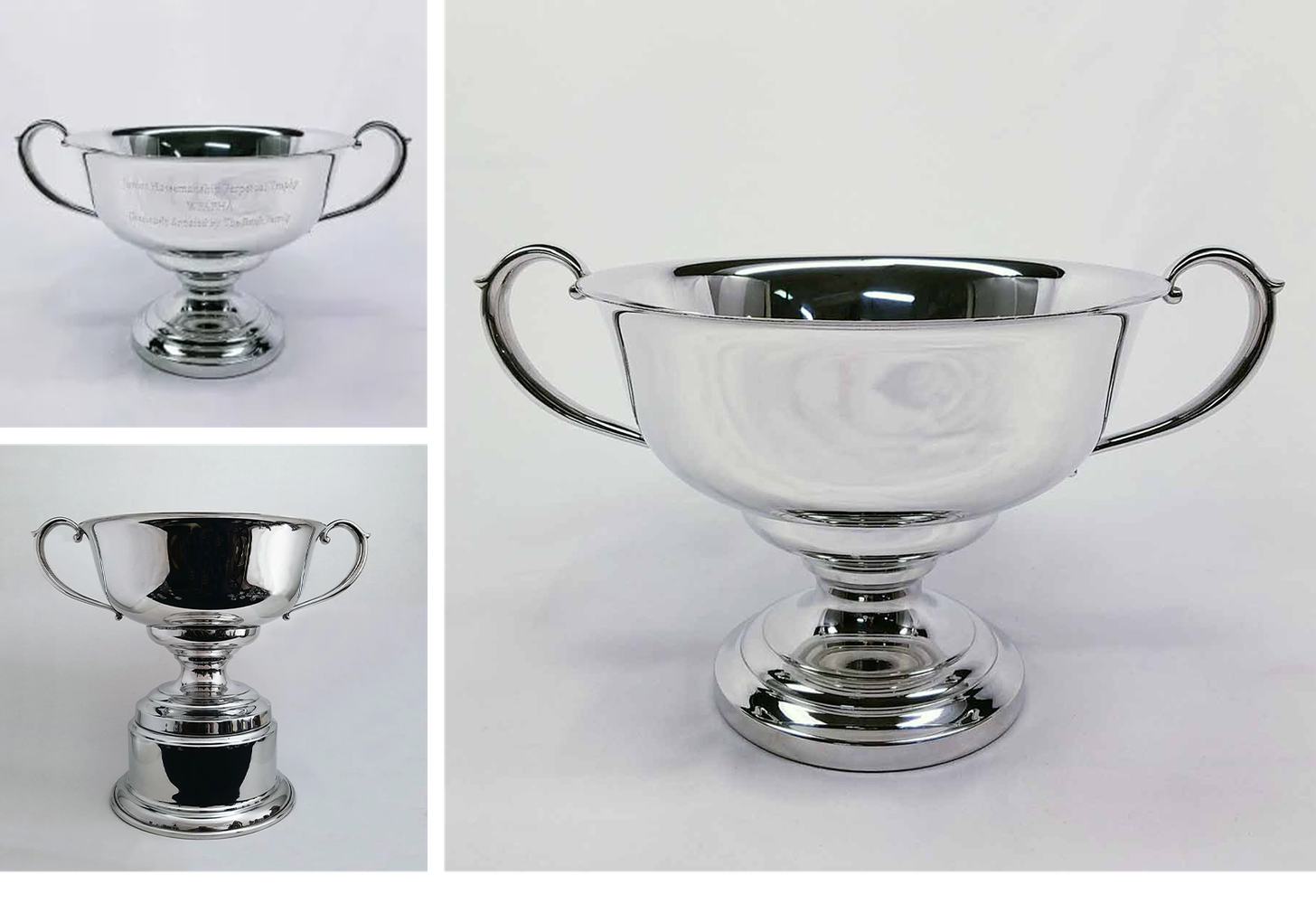 Victory Trophy Cup  Sterling Cut Glass