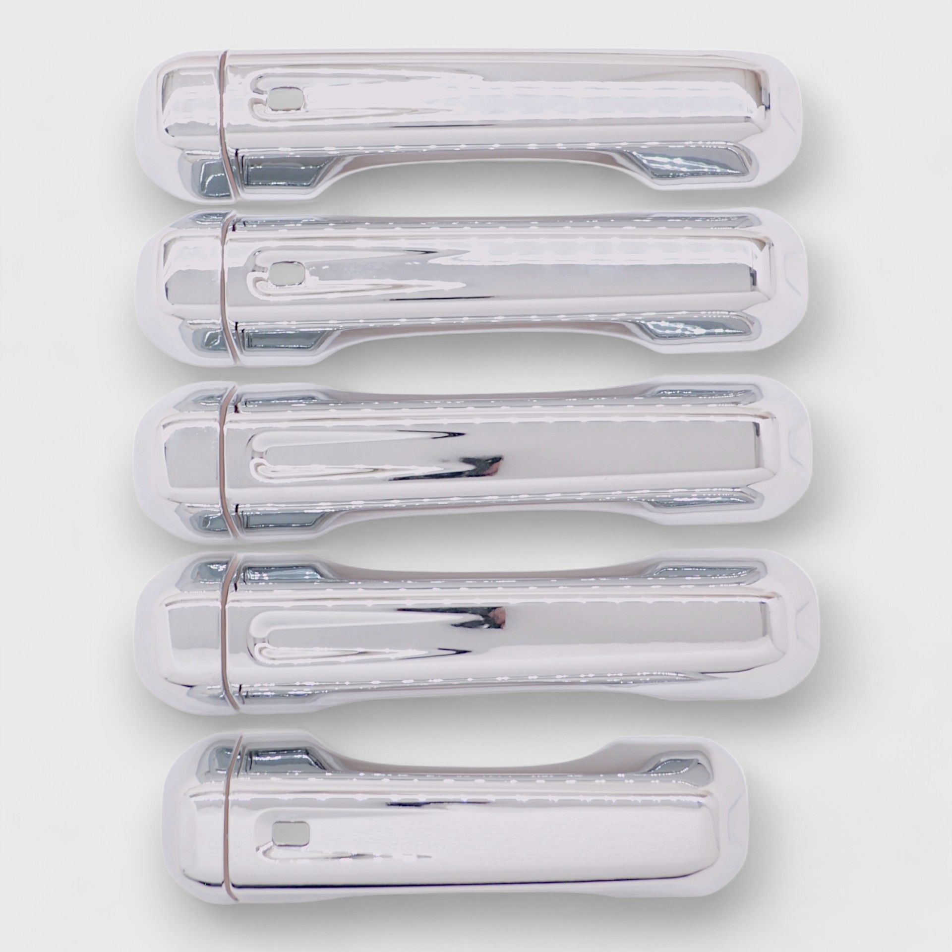 18-26 Jeep Wrangler, 20-25 Jeep Gladiator W/ Smart Key 10 Piece Chrome Snap-on W/Tape Patented Door Handle Cover