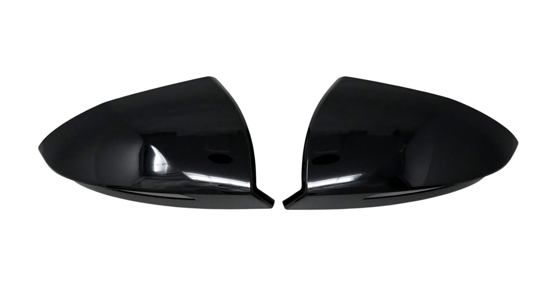 23-26 Hyundai Tucson 2 Piece With Turn Signal Top Gloss Black Tape-on Mirror Cover