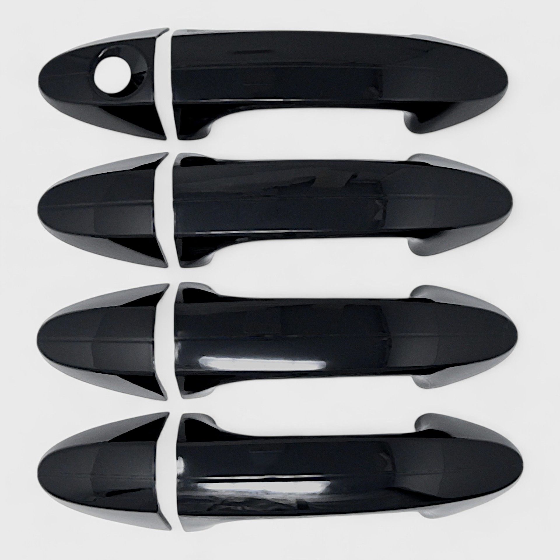 18-22 Ford EcoSport Works over Keyless Sensors 8 Piece Gloss Black Snap-on W/Tape Patented Door Handle Cover
