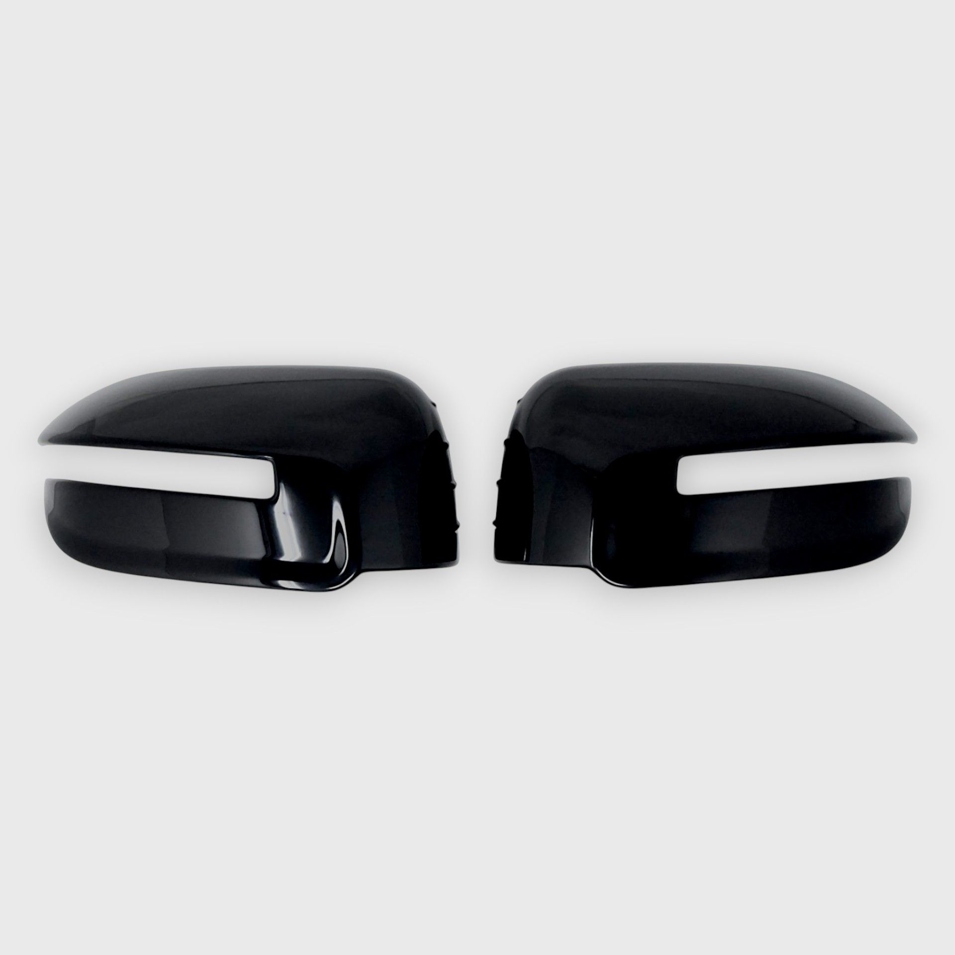 20-25 Kia Telluride 2 Piece With Turn Signal Top Gloss Black Tape-on Mirror Cover