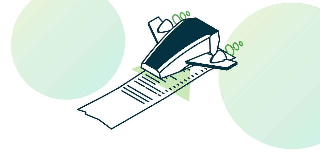 Return labels receipts