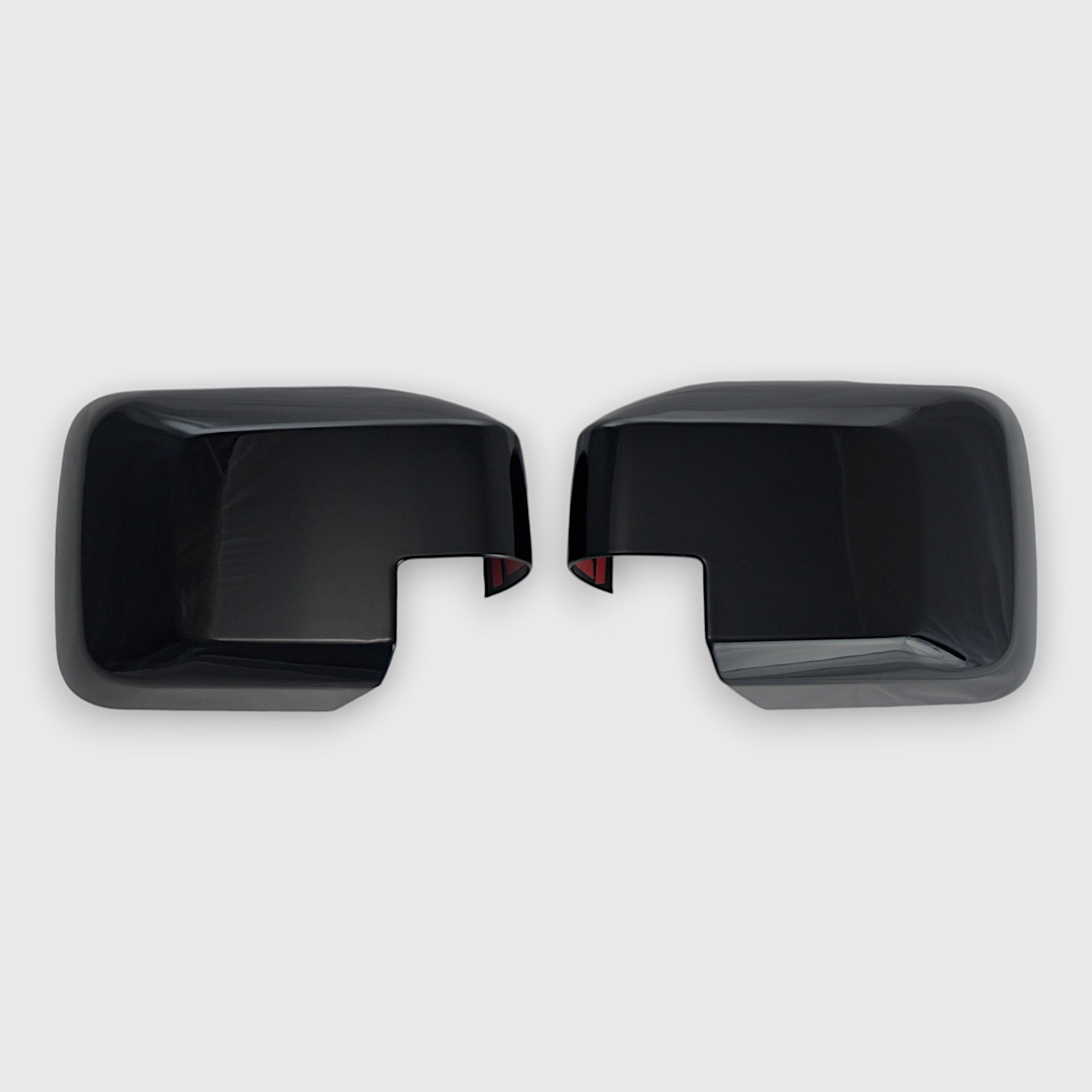 21-25 Ford Bronco 2 Piece No Turn Signal Full Gloss Black Tape-on Mirror Cover