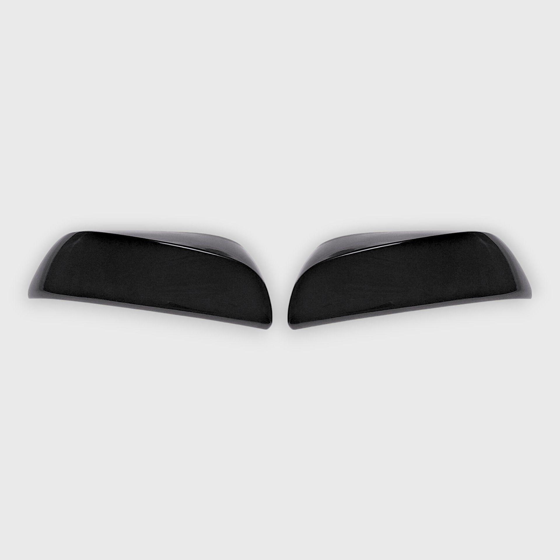 16-23 Toyota Tacoma, 19-25 Toyota RAV4, 22-25 Toyota Sienna, 22-24 Toyota Corolla Cross 2 Piece No Turn Signal Top Gloss Black Tape-on Mirror Cover