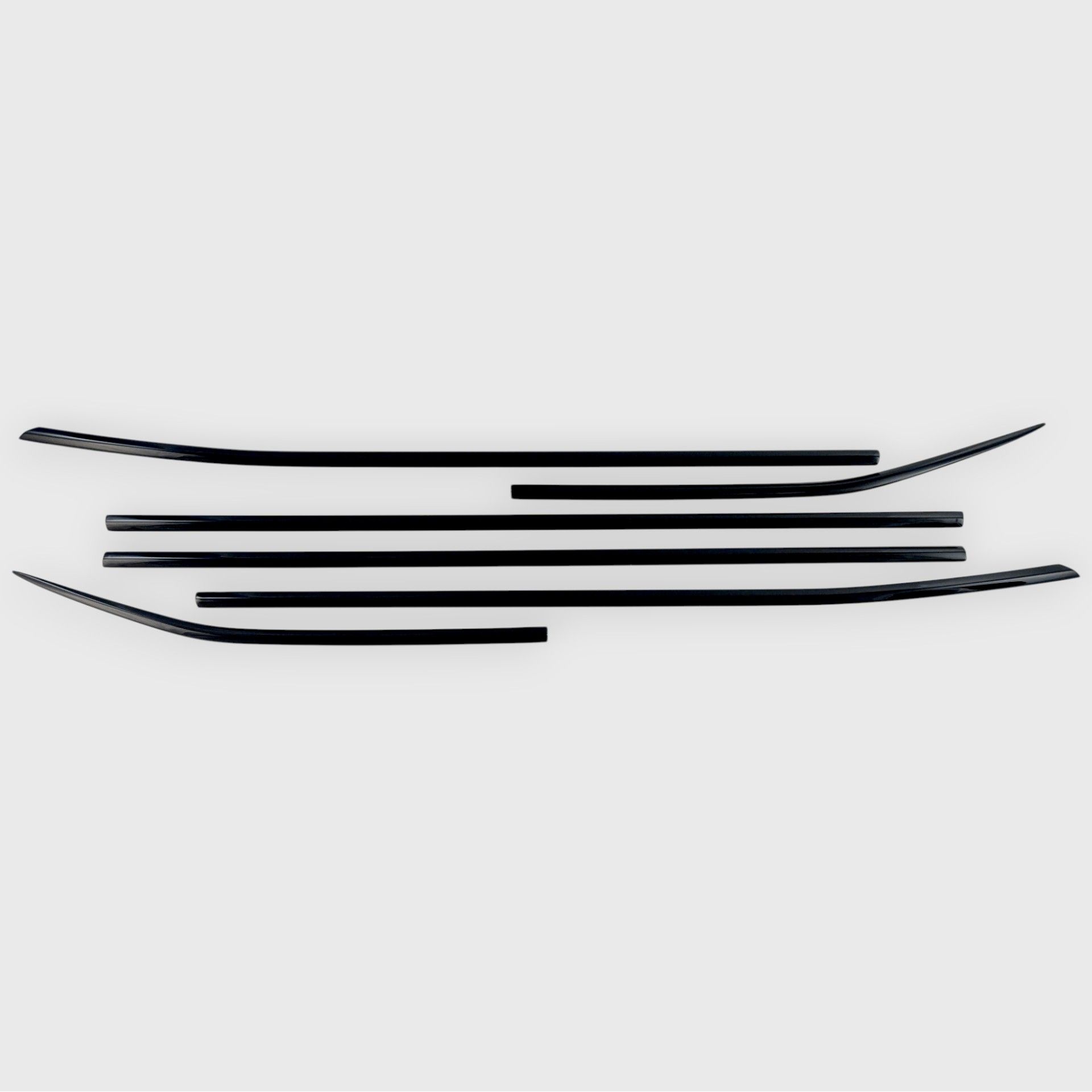 20-26 Toyota Highlander 6 Piece Gloss Black Tape-on Window Trim Set