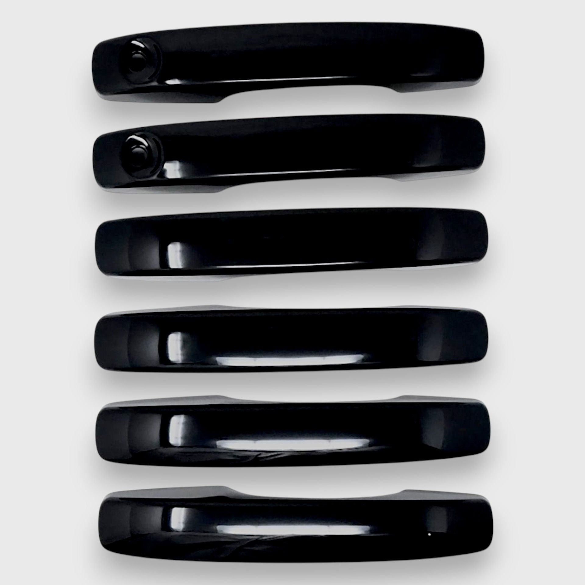 24-26 Ford Ranger W/ or W/O Keyless Sensor 6 Piece Gloss Black Snap-on W/Tape Patented Door Handle Cover