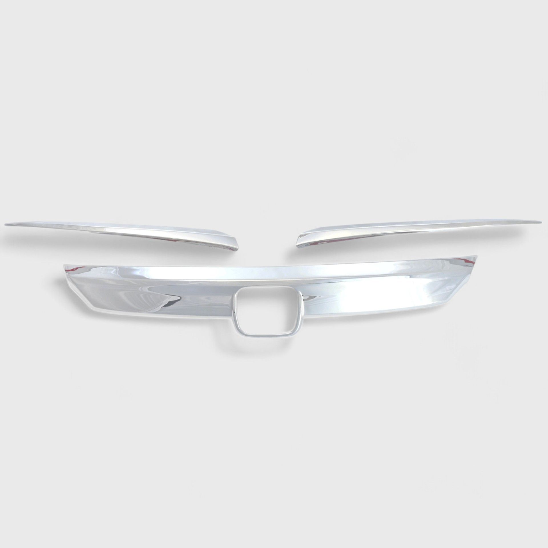 18-20 Honda Accord 3 Piece Chrome Tape-on Grille Overlay