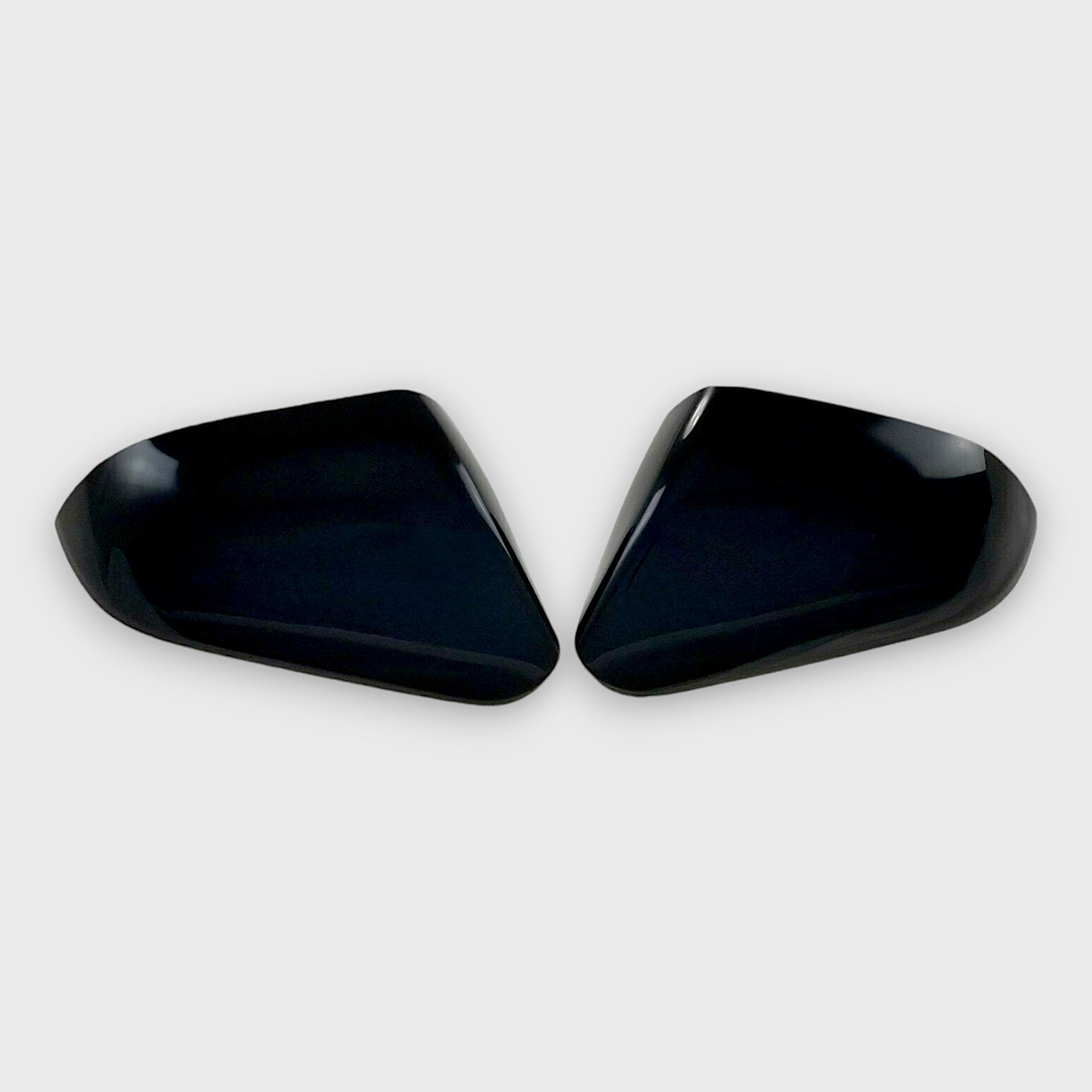 15-19 Hyundai Sonata 2 Piece No Turn Signal Top Gloss Black Tape-on Mirror Cover
