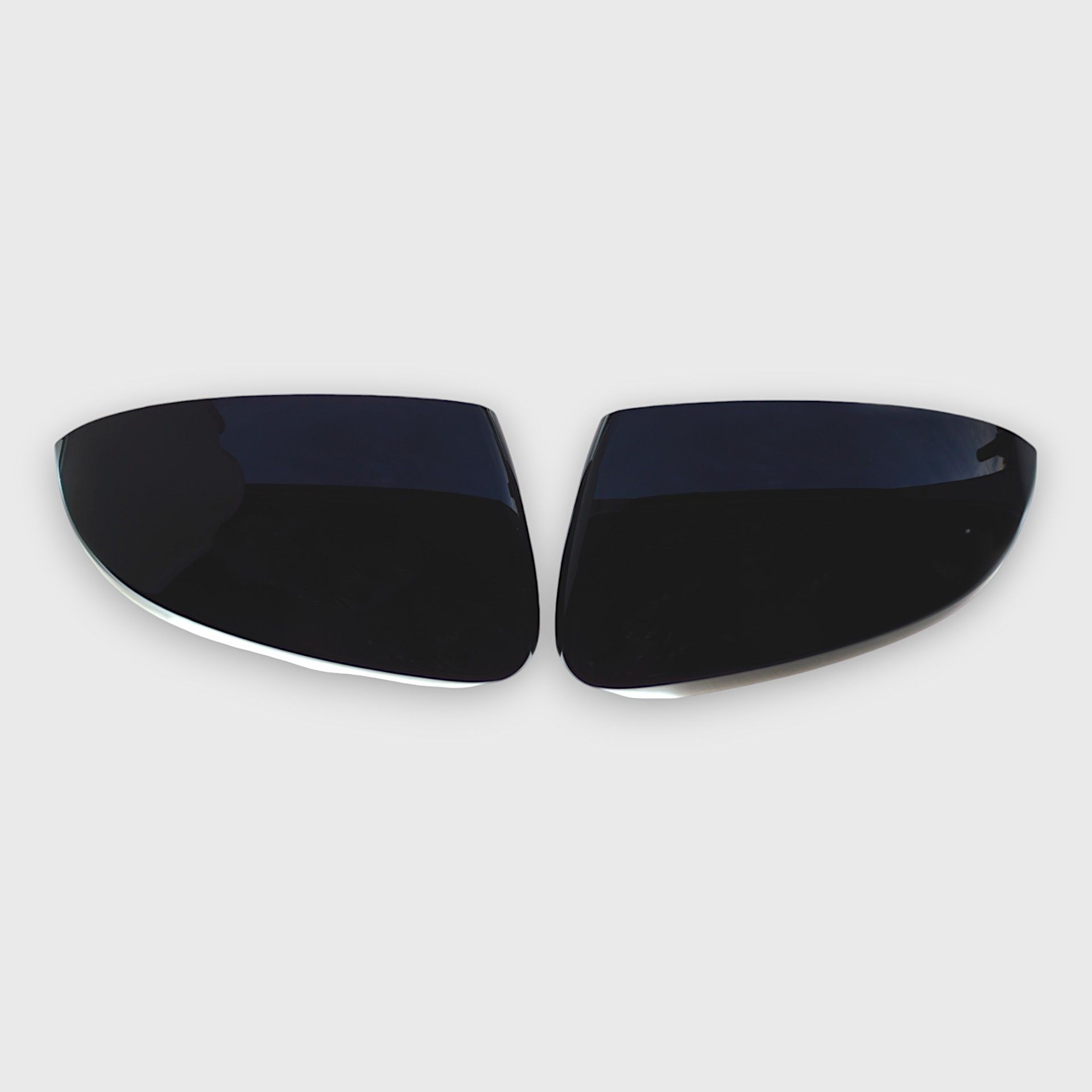 16-21 Hyundai Tucson 2 Piece No Turn Signal Top Gloss Black Tape-on Mirror Cover
