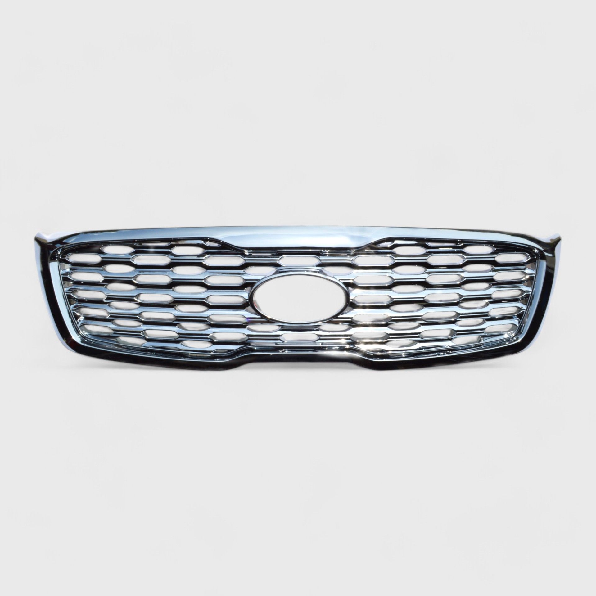 19-20 Kia Sorento Fits LX/EX Only Does not fit grille with Camera 1 Piece Chrome Tape-on Grille Overlay